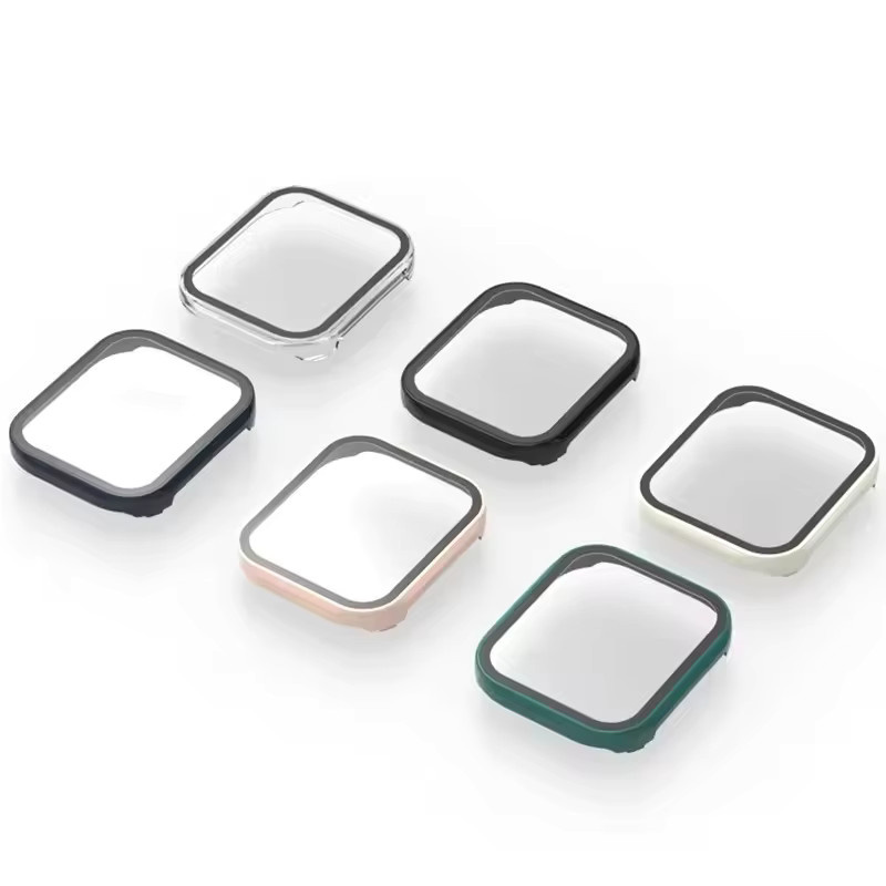 Mptionx PC-Gehäuse + Glas für Amazfit Bip 6, Silber - Bild 4