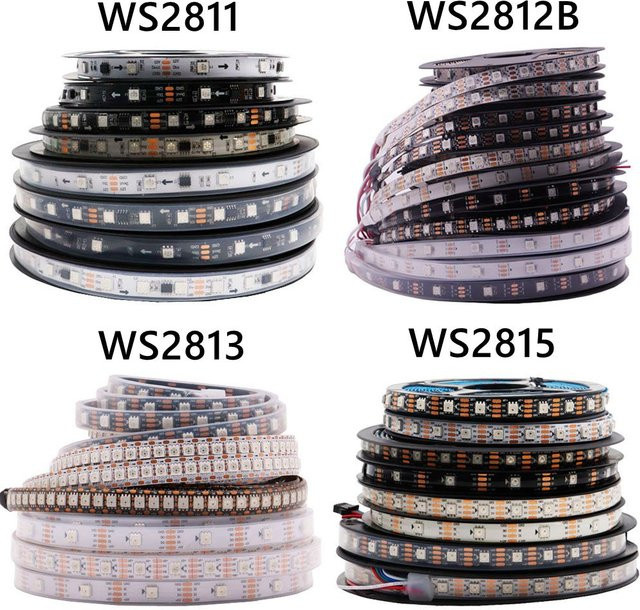 TNALANT RGBIC LED Strip Lights adressierbar mit 5050 SMD LEDs in Schwarz oder Weiß - Bild 1
