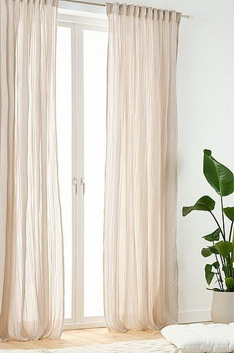 Jotex TEA Multifunktionsgardine aus Polyester, 2er-Set, Beige, Transparent, B: 135 cm, H: 200 cm - Bild 1