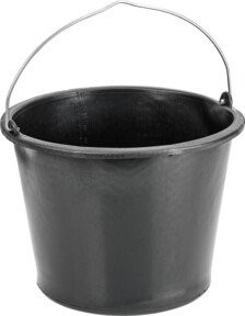 Cimco Baueimer aus Kunststoff in Schwarz - Bild 1