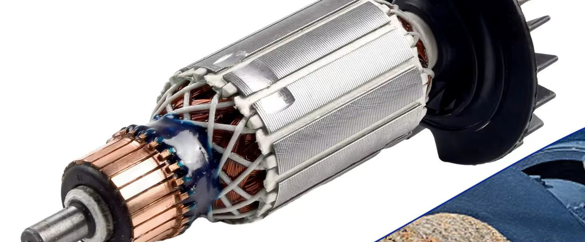 Bosch 7-Zahn-Rotor-Anker-Motor Ersatzteil für elektrische Bohrhammer GBH2-26 und GBH2-26DRE in Silber - Bild 5