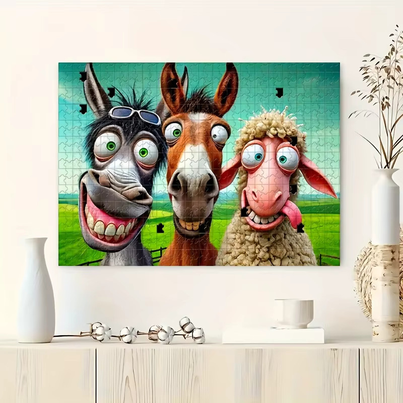 Educat Puzzlespiel mit Esel-Figuren, 1.000 Teile - Bild 2