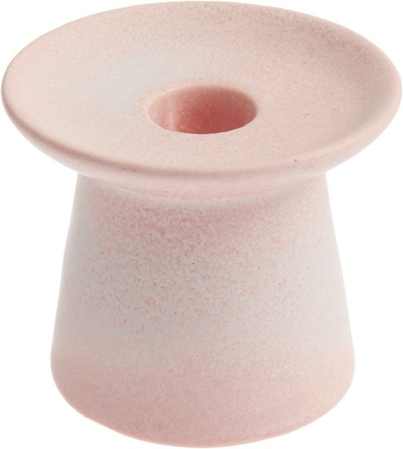 Rico Design Kerzenhalter aus Porzellan in Rosa für Stabkerzen - Bild 1