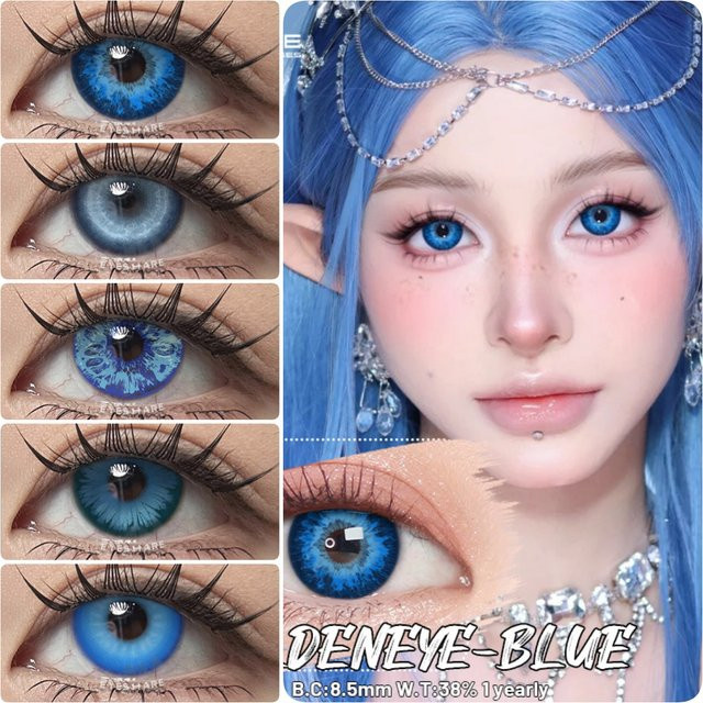 EYESHARE farbige Kontaktlinsen blau, 2 Stück - Bild 1