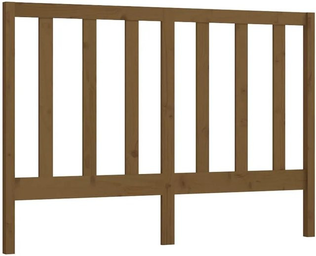 vidaXL Kopfteil aus Kiefer-Massivholz in Honigbraun, rustikales Bettgestell, B: 146 cm, H: 100 cm, T: 4 cm - Bild 1