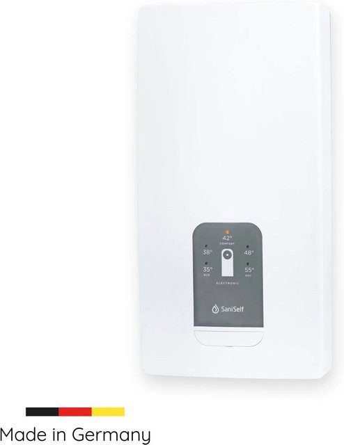 Saniself Elektronischer Durchlauferhitzer Premium in Weiß - Bild 1
