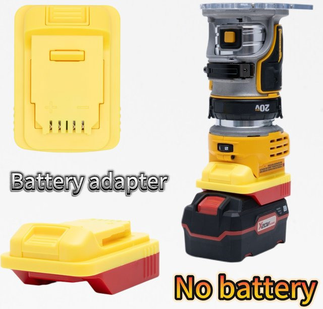Parkside X20V Lithium-Batterie-Adapter-Konverter für DeWalt 18V Li-Ionen-Elektrowerkzeuge in Gelb - Bild 1