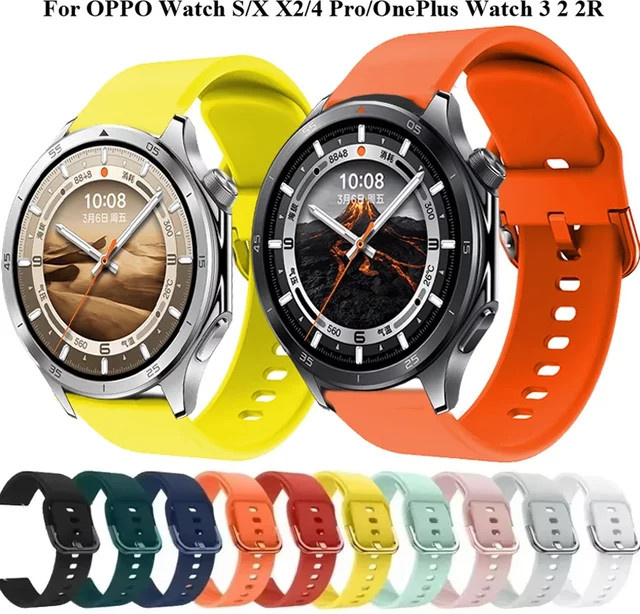 Uhrenarmband OnePlus, Silikon, 22 mm, Schwarz, Unisex - Bild 1