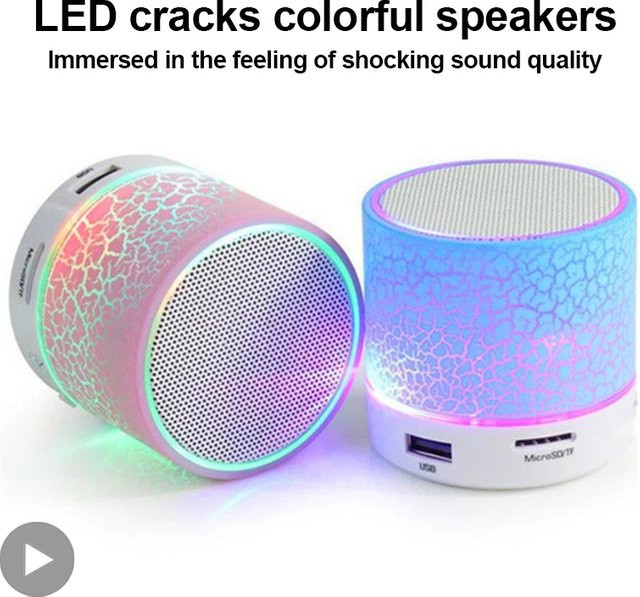 Tragbarer Bluetooth Lautsprecher AyeBeau Mini Musik Sound Box mit USB-Anschluss in Gelb - Bild 1