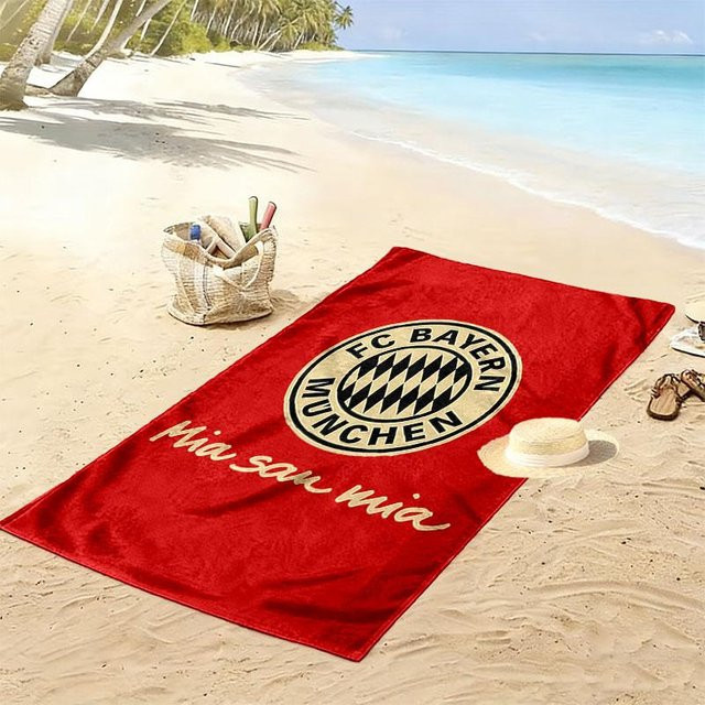 FC Bayern München Strandtuch My City Home, rot, B/H: 80 x 160 cm - Bild 1