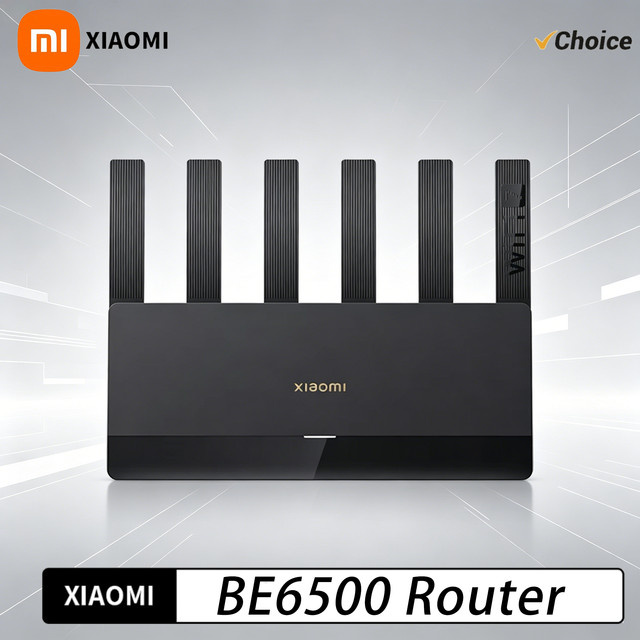 Xiaomi Router BE6500 Wi-Fi 7 Dual-Band Router mit 2,5G Ethernet-Anschluss in Schwarz - Bild 1