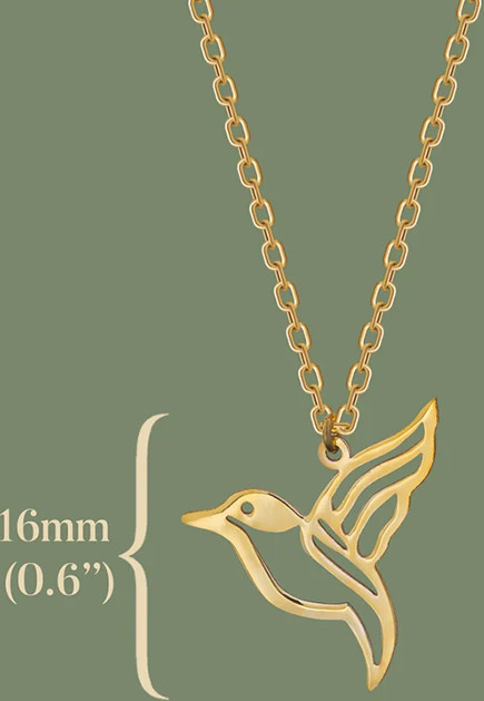 CEYAWEI Halskette, 950 Platin, Kolibri, Unisex - Bild 1