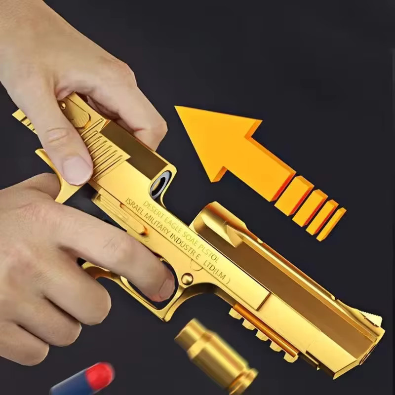 BP Desert Eagle Spielzeugpistole, Shell Ejection, Gelb - Bild 4