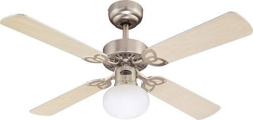 Westinghouse Vegas Deckenventilator mit Beleuchtung in Aluminium, Durchmesser: 105 cm, Höhe: 32,5 cm - Bild 1