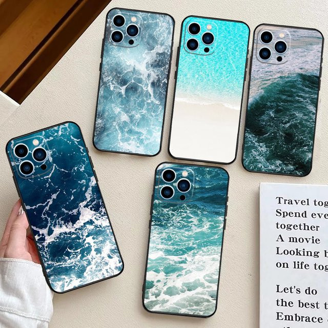 Blue Ocean Waves Handyhülle für OnePlus Modelle in Blau - Bild 1