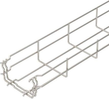 OBO Bettermann Gitterrinne 6001088 in Silber, L: 3 m, B: 10 cm, H: 5,5 cm - Bild 1