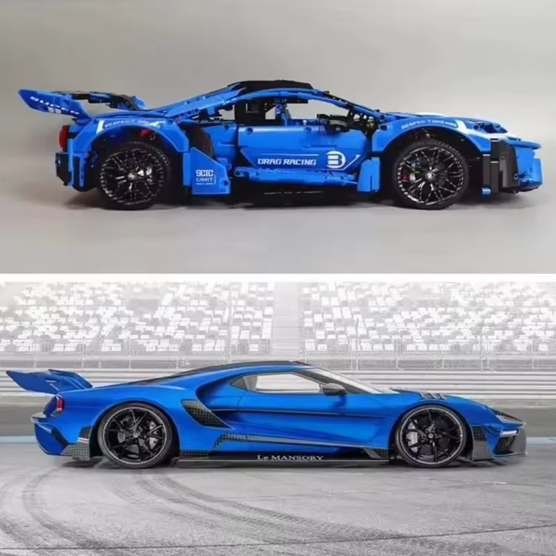 MOYU Ford GT Super Sport Auto Modell, Bausteine, Fahrzeuge - Bild 2