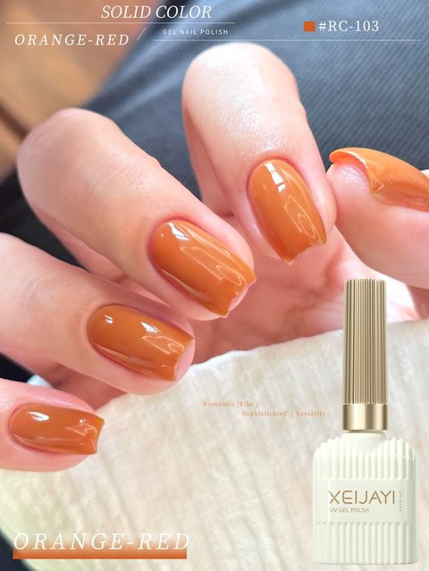 XEIJAYI Gel-Nagellack, Orange, Glänzend, 15 ml - Bild 1