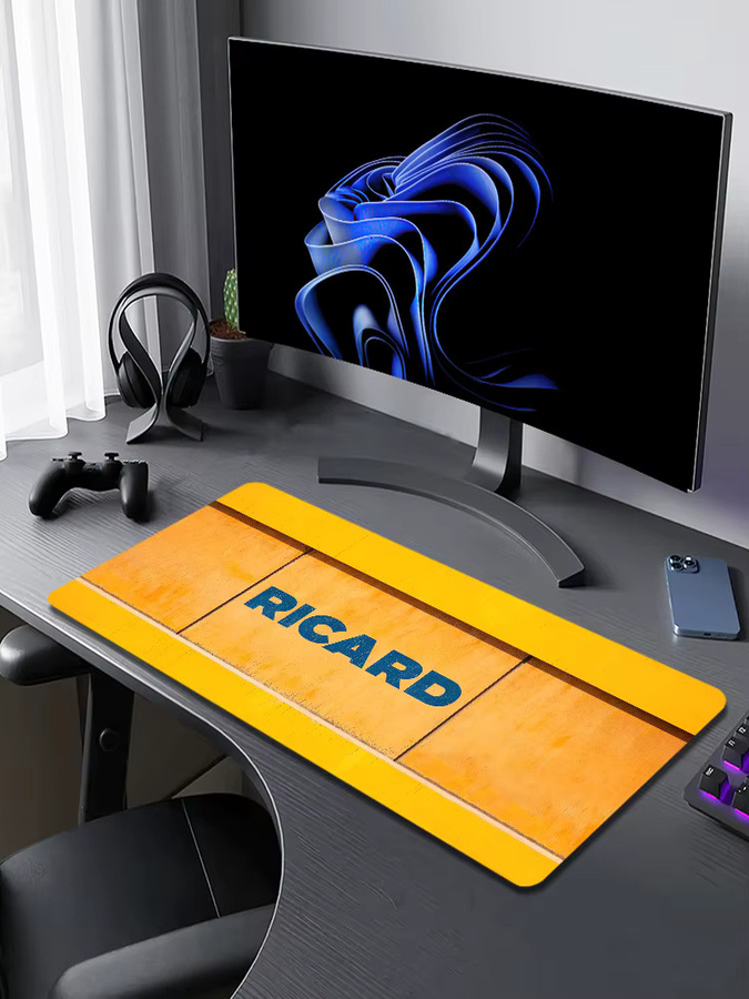 R-Ricard Mauspad Gelb rutschfest und verdickt für Gaming und Büro - Bild 6