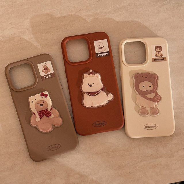 Stoßfeste Silikon Handyhülle mit süßem 3D-Cartoon-Tier-Design für Apple iPhone 17, 16, 15, 14, 13, 12 Pro Max in Multicolour - Bild 1