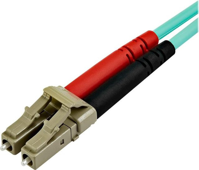 StarTech.com OM4 LC auf LC Multimode Duplex Glasfaser Patch-Kabel, 7 m, Aquamarin - Bild 1