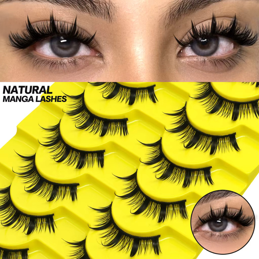VELTRINAY Manga-Wimpern, künstliche Wimpern, Unisex - Bild 2