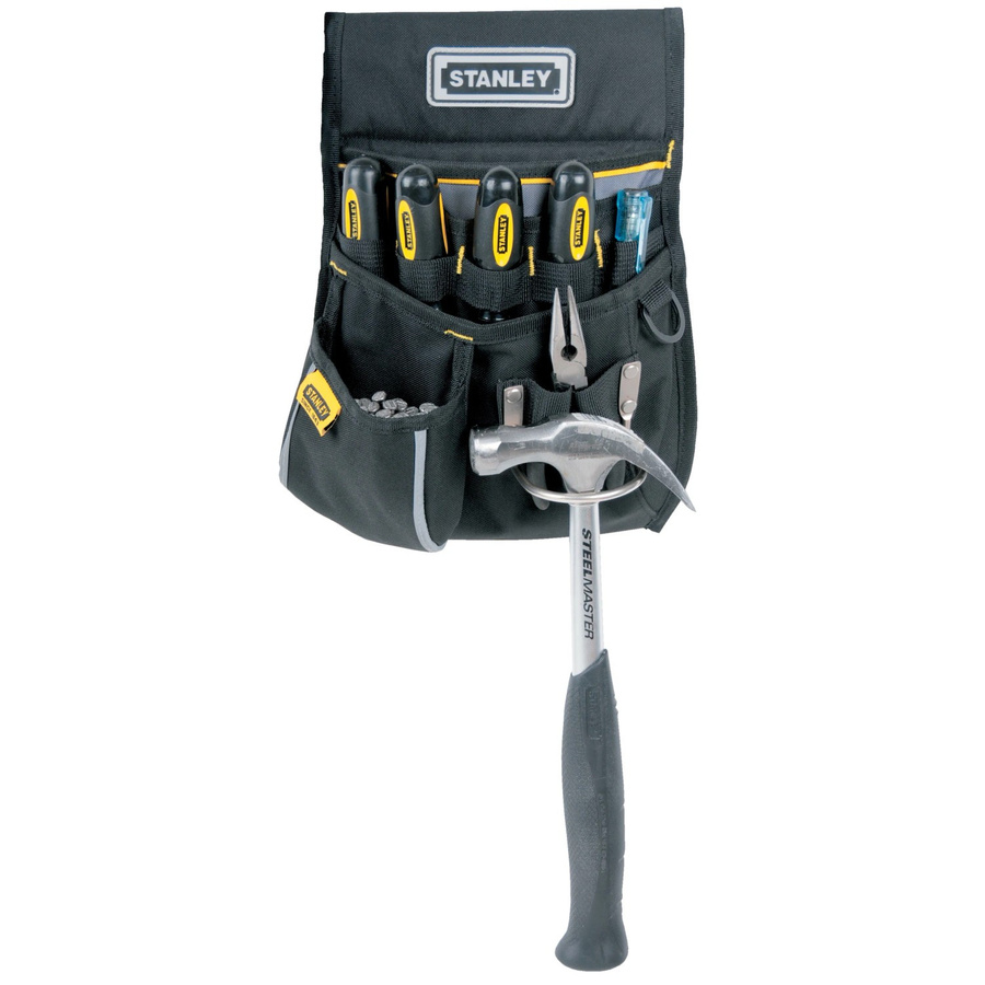 Stanley Werkzeug-Gürteltasche aus Nylon in Schwarz, H: 33,0 cm, B: 23,5 cm, T: 4,0 cm - Bild 3