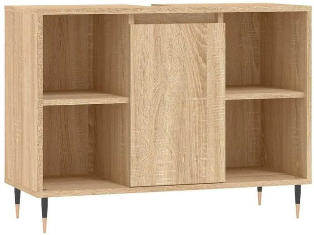 vidaXL Badschrank Sonoma-Eiche in Braun im industriellen Stil, B/T/H: 80 x 33 x 60 cm - Bild 1