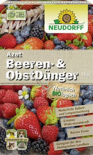 Neudorff Azet Beeren- und Obst-Dünger, granulierte Langzeitdünger mit pflanzlichen Stoffen, 1 kg - Bild 1