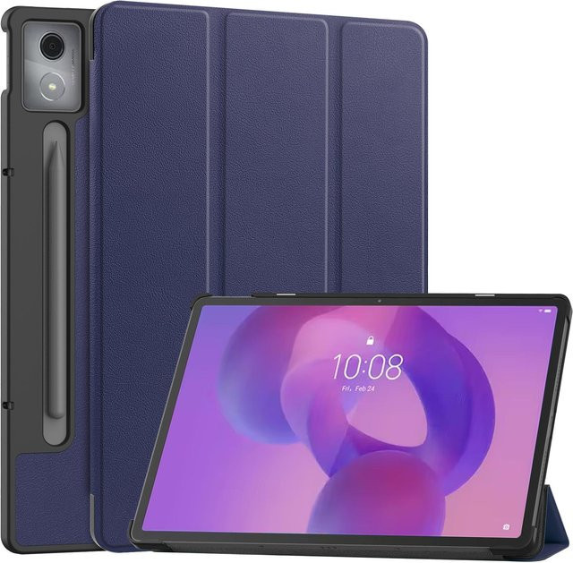 Lenovo Idea Tab Pro Hülle 12,7 Zoll Magnetische Tri-Fold PU-Leder Ständerabdeckung in Blau für Xiaoxin Idea Tab Pro TB373FU TB375FC Pro12.7 2025 - Bild 1