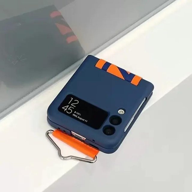 Stoßfeste Hartschalenhülle mit Luxus-Armband für Samsung Galaxy Z Flip 7 6 5 4 3 in verschiedenen Farben - Bild 1