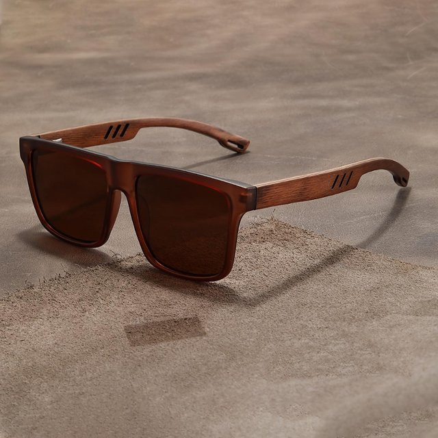 XYNN Halbrahmenbrille, square, braun, Kunststoff, Herren - Bild 1