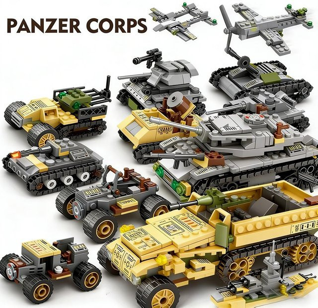 Linyi toy Gepanzertes Kampffahrzeug Bausteine ab 14 Jahren - Bild 1