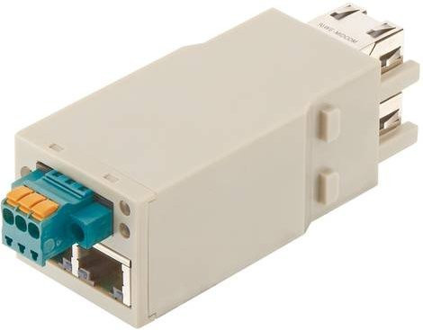 HARTING Doppelmodul Schrauben in Grau aus Kunststoff, Artikelnummer 09801130400 - Bild 1