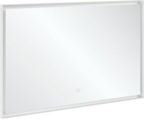 V&B Badspiegel Subway 3.0 mit LED und Alu-Rahmen, weiß matt, B: 120 cm, H: 75 cm, T: 4,75 cm - Bild 1
