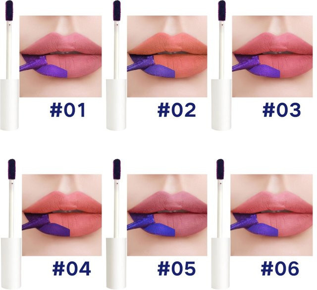 Fit Colors Lip Stain Magic Matte Flüssiger Lippenstift, 6 Stück, beige - Bild 1