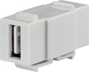 Rutenbeck Kommunikationsadapter Keystone KMK-USB rw in Weiß mit USB-A Anschluss - Bild 1