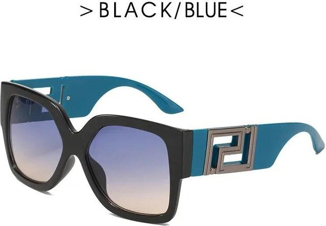 Aoseides Sonnenbrille, quadratisch, Vollrand, Kunststoff, Unisex, rot, schwarz - Bild 1