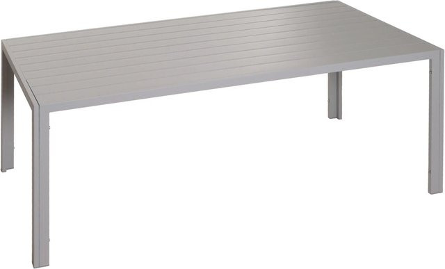 CHEFGASTRO Alu-Esstisch Hellgrau wetterfest für Terrasse und Außenbereich B/T/H: 180 x 73 x 80 cm - Bild 1