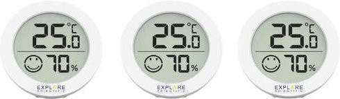 Explore Scientific Thermo-Hygrometer Weiß 3er Set - Bild 1