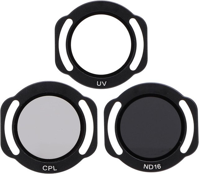Andoer 3-in-1 Drohnenkamera-Objektivfilter-Set mit ND-UV-CPL-Filtern aus optischem Glas und Aufbewahrungsbox für NEO-Drohne, Schwarz - Bild 1