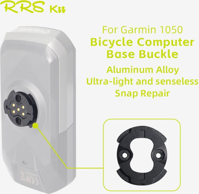 RRSKIT Fahrradcomputer-Basis aus Aluminiumlegierung für Garmin 1050 in Schwarz - Bild 1