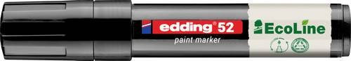 Edding 52 EcoLine Lackmarker Schwarz mit Keilspitze - Bild 1