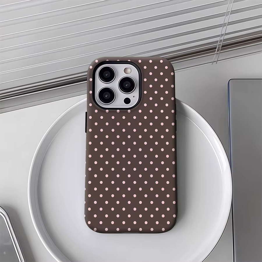 Potdemiel Pink Dot Handyhülle für iPhone 17 16 15 14 13 Pro Max Plus mit Magnetfunktion in Pink - Bild 3