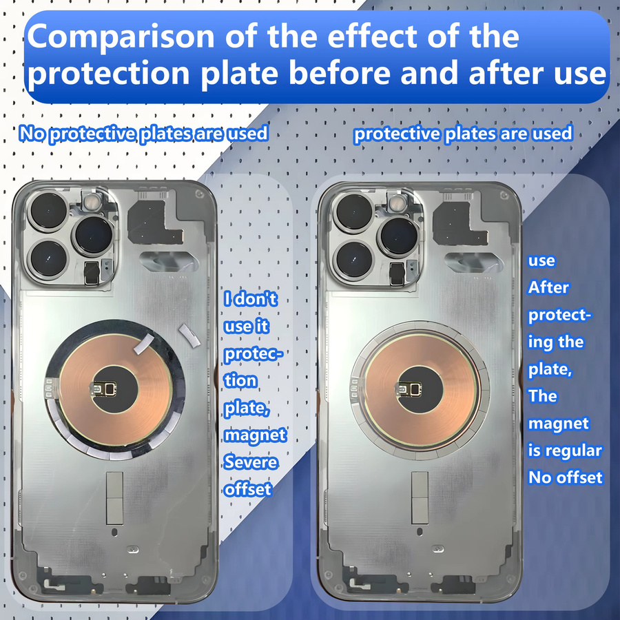 Lanrui Universelle magnetische Glas-Schutzplatte für kabelloses Laden, kompatibel mit IP11-17 und Z9/Z9S - Bild 2