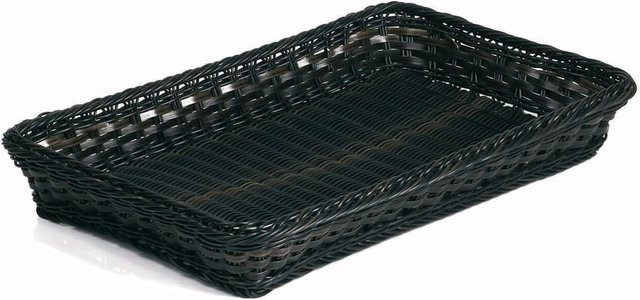 APS GN-LINE GN 1/6 Korb aus Polypropylen, schwarz, stapelbar, B/T/H: 16,5 x 27,5 x 10,5 cm - Bild 1