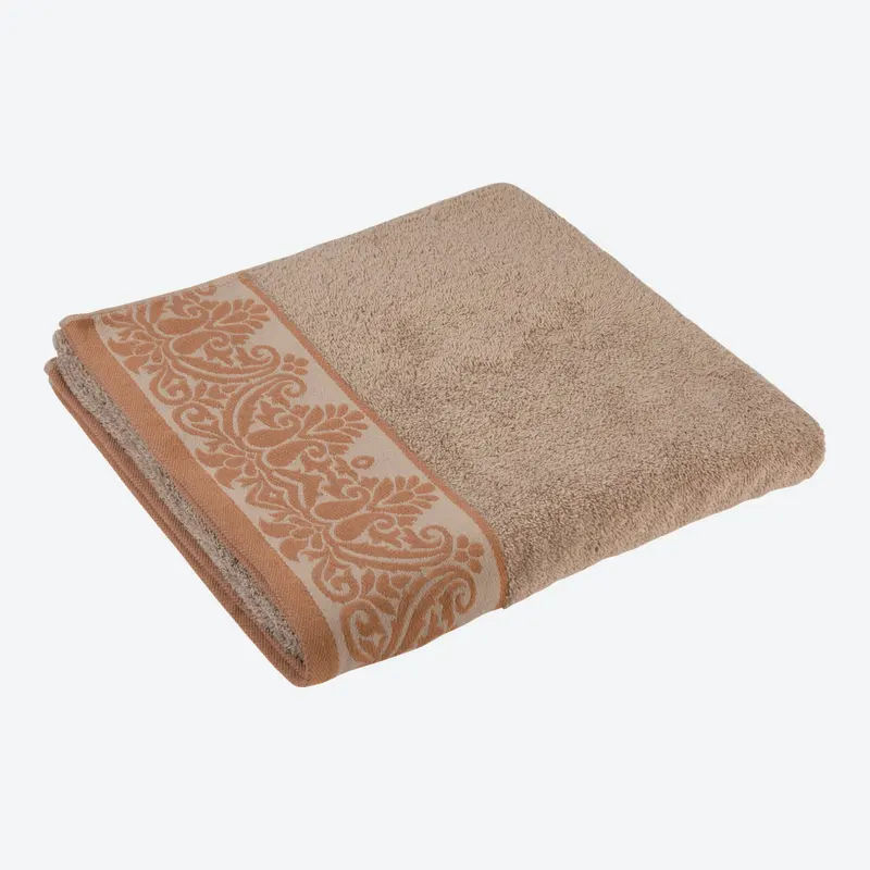 NKD Duschtuch mit Jacquard-Bordüre in Beige, Breite: 70 cm, Länge: 140 cm - Bild 2