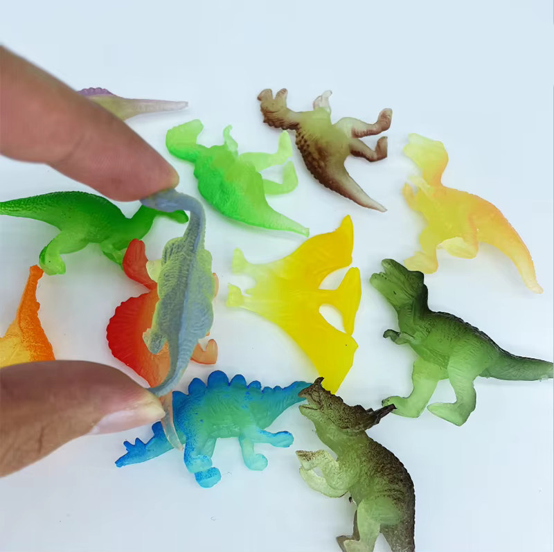 Monssjay Dinosaurier Figur, Gummi, Bunt / Mehrfarbig, 12-teiliges Set - Bild 2