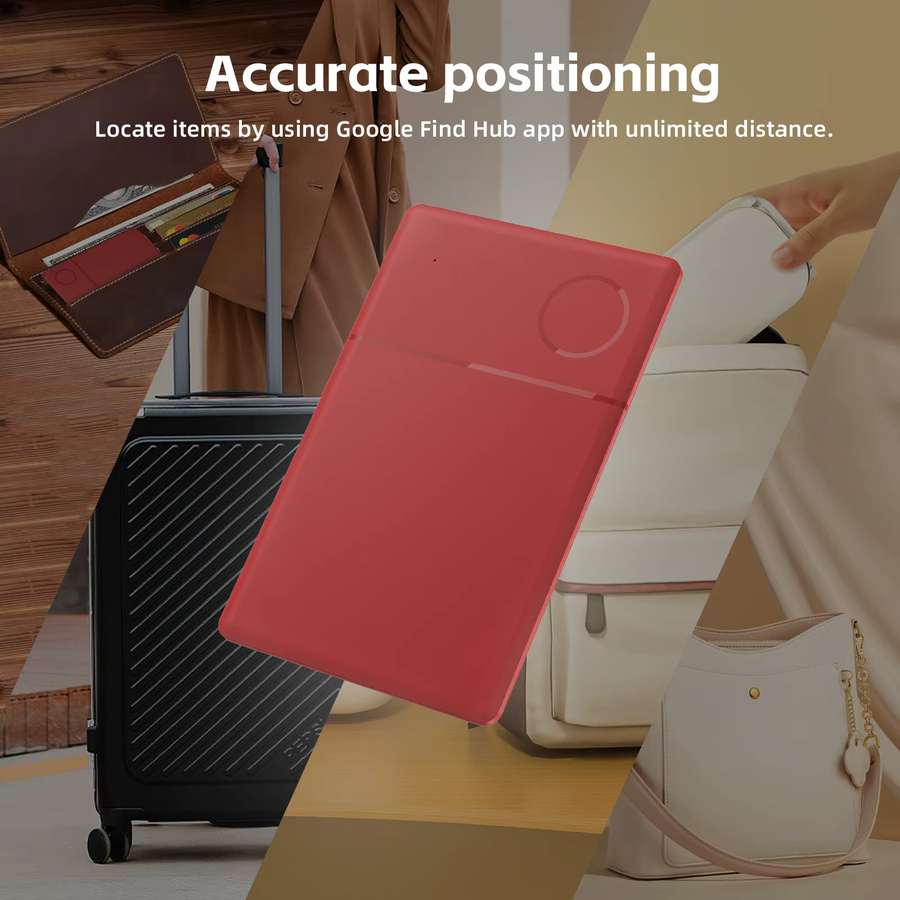 RSH Location Tracker Aufladekarte in Rot für Google Find My Device, Samsung, Xiaomi und Android Geräte via Bluetooth - Bild 3