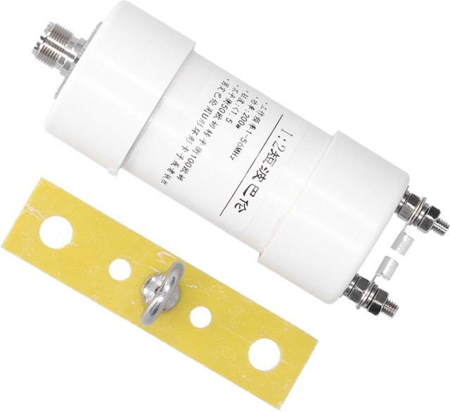 Painter 1:2 Balun für Winton Kurzwellenantennen, 1–56 MHz, 200 W, 50–100 Ohm, Weiß - Bild 1